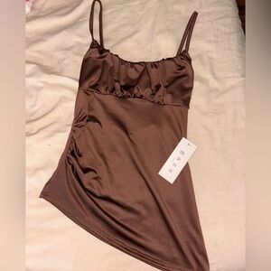Gaze Chocolate Brown Camisole Top